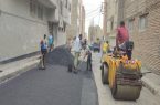 استفاده بیش از ۱۰۰ تن آسفالت برای آسفالت ریزی دو محله ولیعصرجنوبی