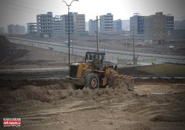 ایجاد باند انحرافی درحد جنوبی محل پروژه پل خلعت پوشان