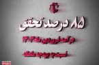 تحقق 85 درصدی درآمد فروردین ماه سالجاری نسبت به بودجه ماهانه تحقق ۸۵ درصدی درآمد فروردین ماه سالجاری نسبت به بودجه ماهانه