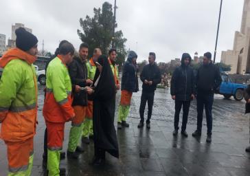 دیدار نوروزی عضو شورای شهر تبریز با پاکبانان منطقه ۱۰