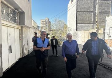بهره مندی از ۱۹۰ تن آسفالت برای بهسازی محلات فرعی فیاض بخش منبع