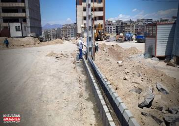 اتمام جدول گذاری دوبل دو معبر در حال ساخت شهرک خاوران