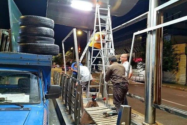 ایمنسازی ۳ کیلومتری و بهسازی ۸ ایستگاه اتوبوس مسیر BRT در بلوار ۲۲ بهمن