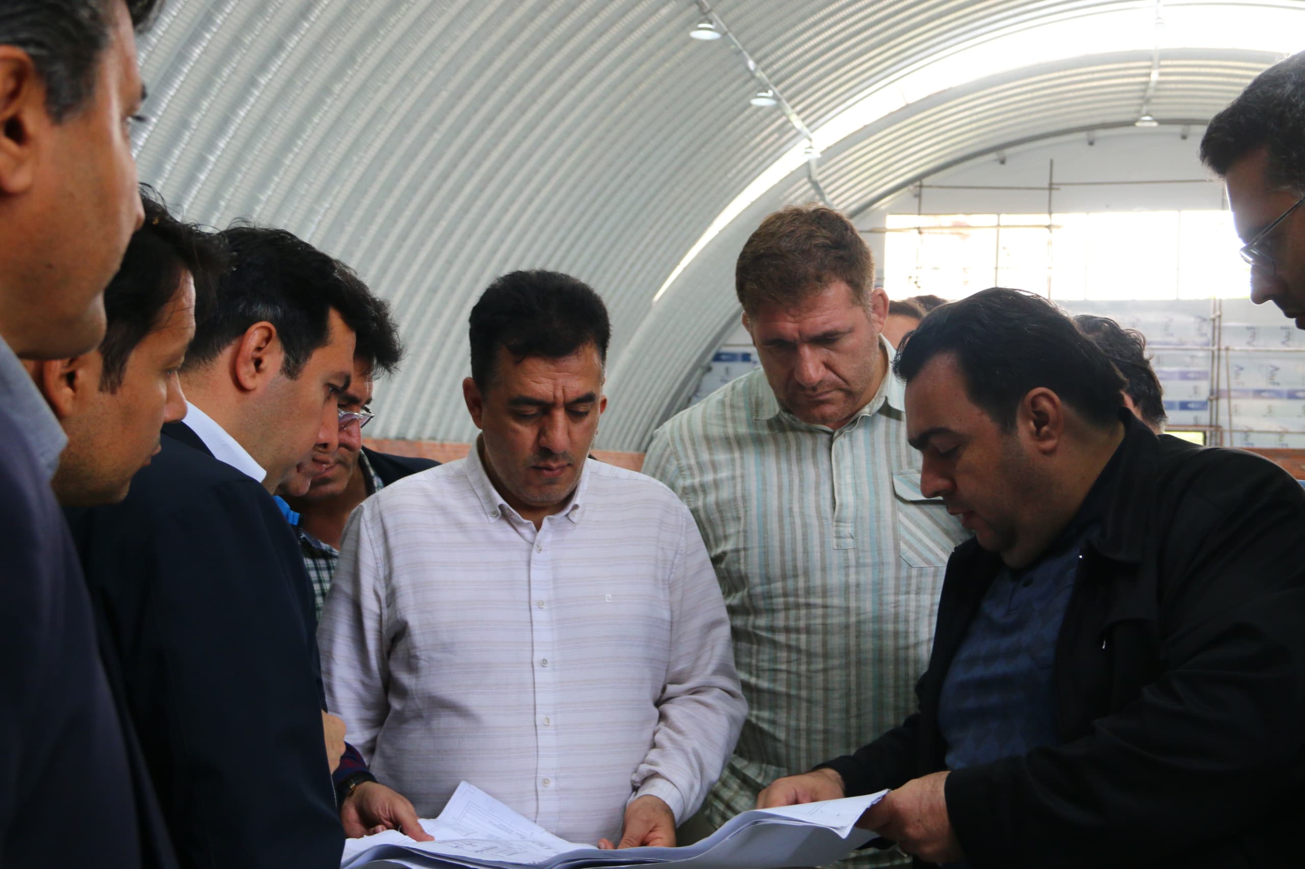 ️تداوم پرشتاب عملیات اجرایی سالن ورزشی شمس