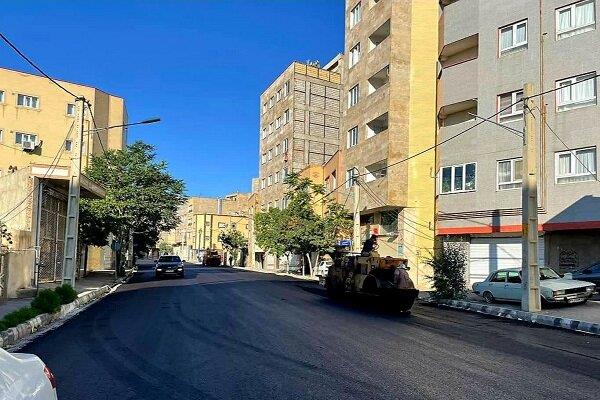 آسفالت ریزی ۱۲۱۲ تنی شهرداری منطقه ۴ تبریز طی هفته گذشته
