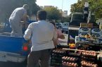 جمع‌آوری ۶۸ خودرو سد معبری و طبق میوه فروش از سطح منطقه ۴