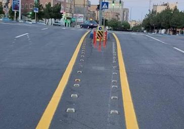 اجرای ۱۳ کیلومتری خط کشی محوری در جنوب غرب تبریز