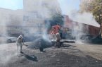 توزیع ۱۰۰۰ تن آسفالت در خیابان رسالت کوی محمدی نژاد