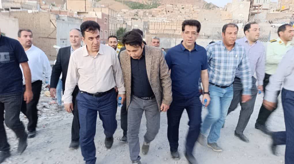 بازدید شهردار کلانشهر تبریز ،شهرداران و مدیران ارشد شهرداری از بزرگترین پروژه بازآفرینی کشور (خیابان ۴۵ متری شهید آیت الله آل هاشم)