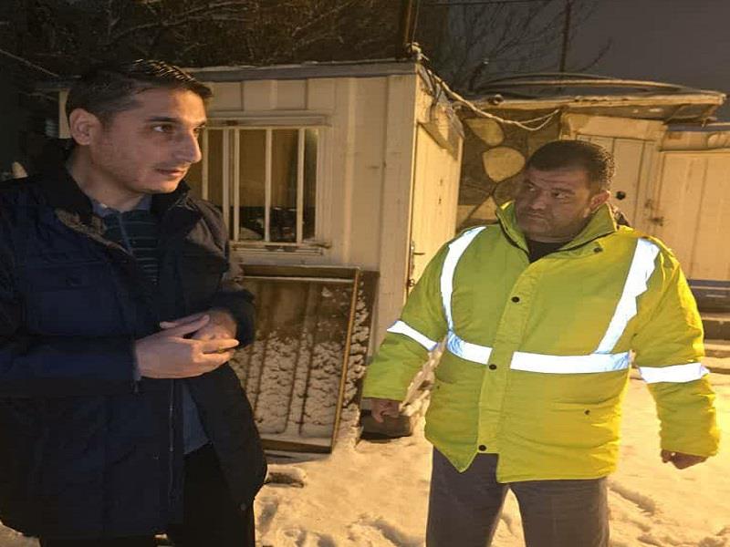 حضور میدانی شهردار منطقه ۲ در خدمات رسانی شبانه به شهروندان